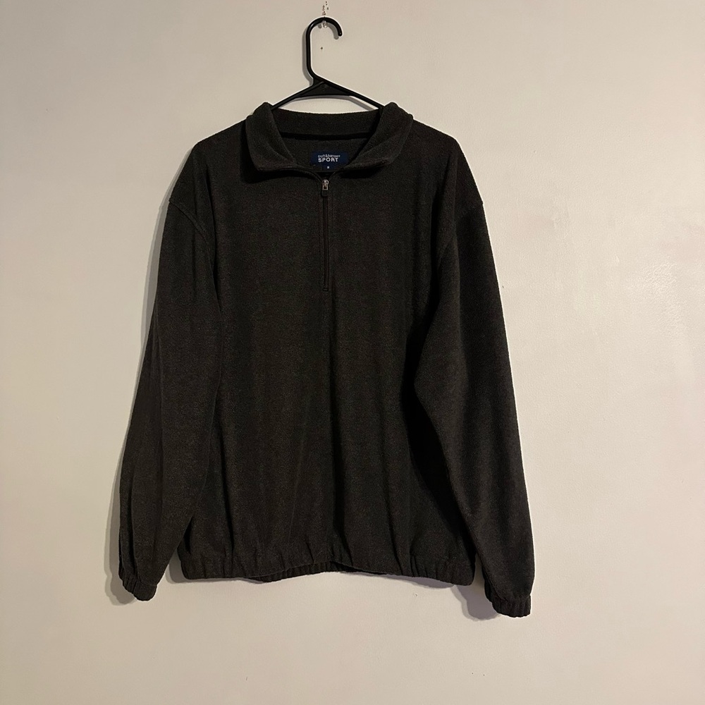 Croft & barrow Grey Quarter Zip Sweater Size Medium